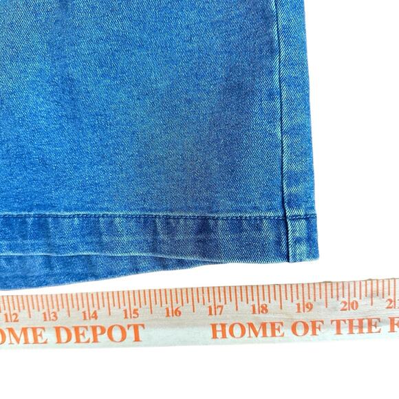 House of Harlow 1960 Skirt 4 Mini Denim Jean Faux Pearl Button 90s Y2K Fairy NWT - Picture 8 of 8
